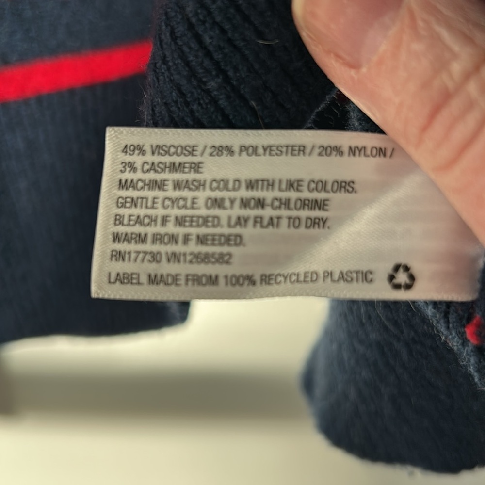 La Ligne blue and red stripe crewneck sweater M - Picture 7 of 7